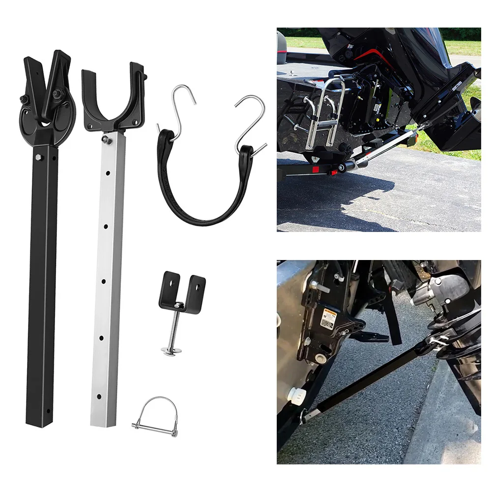 Boat Transom Saver Boat Motor Support With Heavy-Duty Composite Head Holds Adjustable Transom Protector Outboard Transom Saver