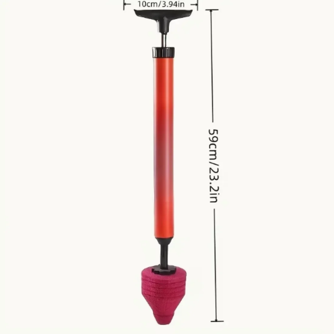 

One-Shot Toilet Plunger, Powerful Vacuum Pump Suction, Heavy-Duty Drain Clog Remover