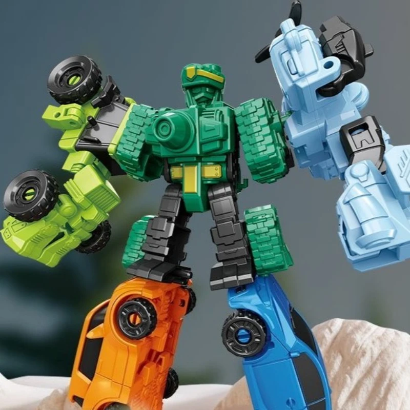

5 IN 1 Deformation Action Figure Transforming Robot Toys and Leisure Boys Children Toy Game Interactive Collect Model Gift 6-12+