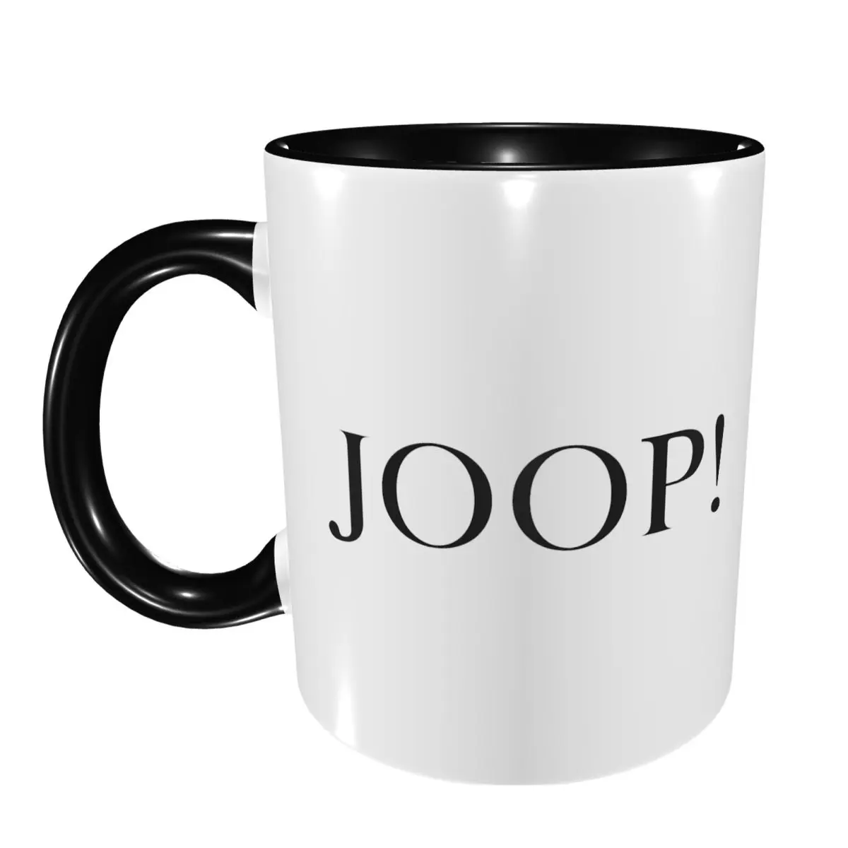 Taza con logotipo de Fashion Joop, tazas de café de cerámica divertidas, tazas de té, taza de leche, regalos para mujer y hombre