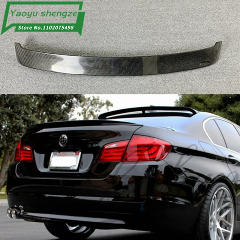 

F10 M5 HM Styling Carbon Fiber Car Rear Roof Spoiler wing for BMW F10 M5 Sedan 2011-2015