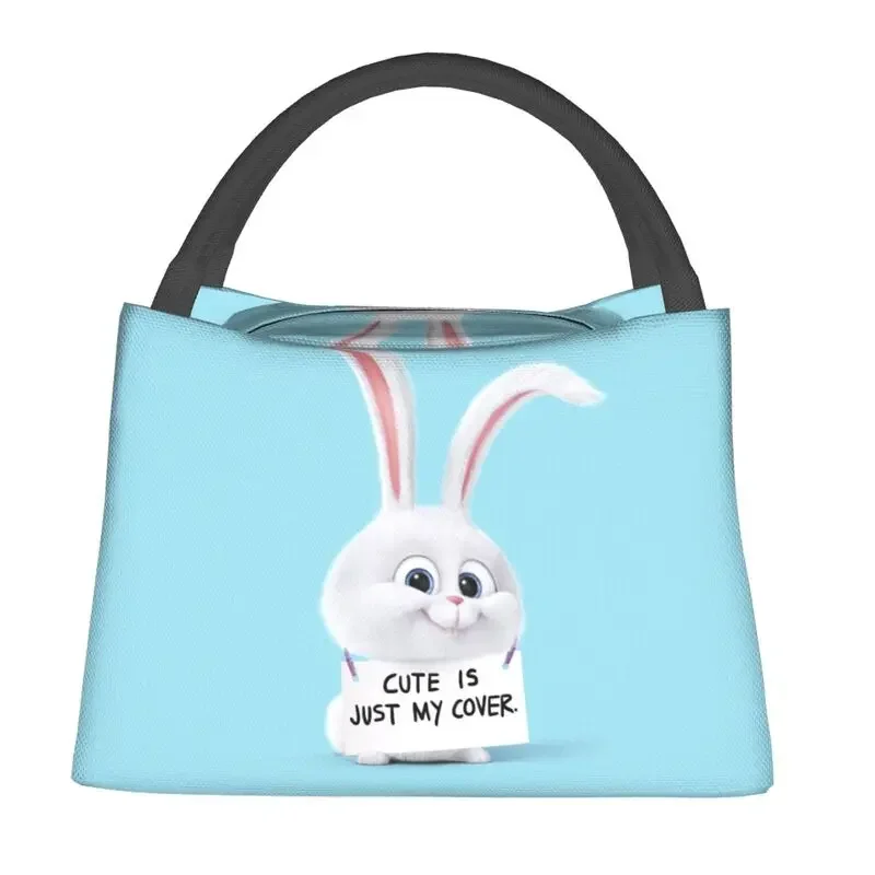 Cartoon Rabbit Insulated Lunch Bag for Outdoor Picnic Animated Film Portable Thermal Cooler Lunch Box Women