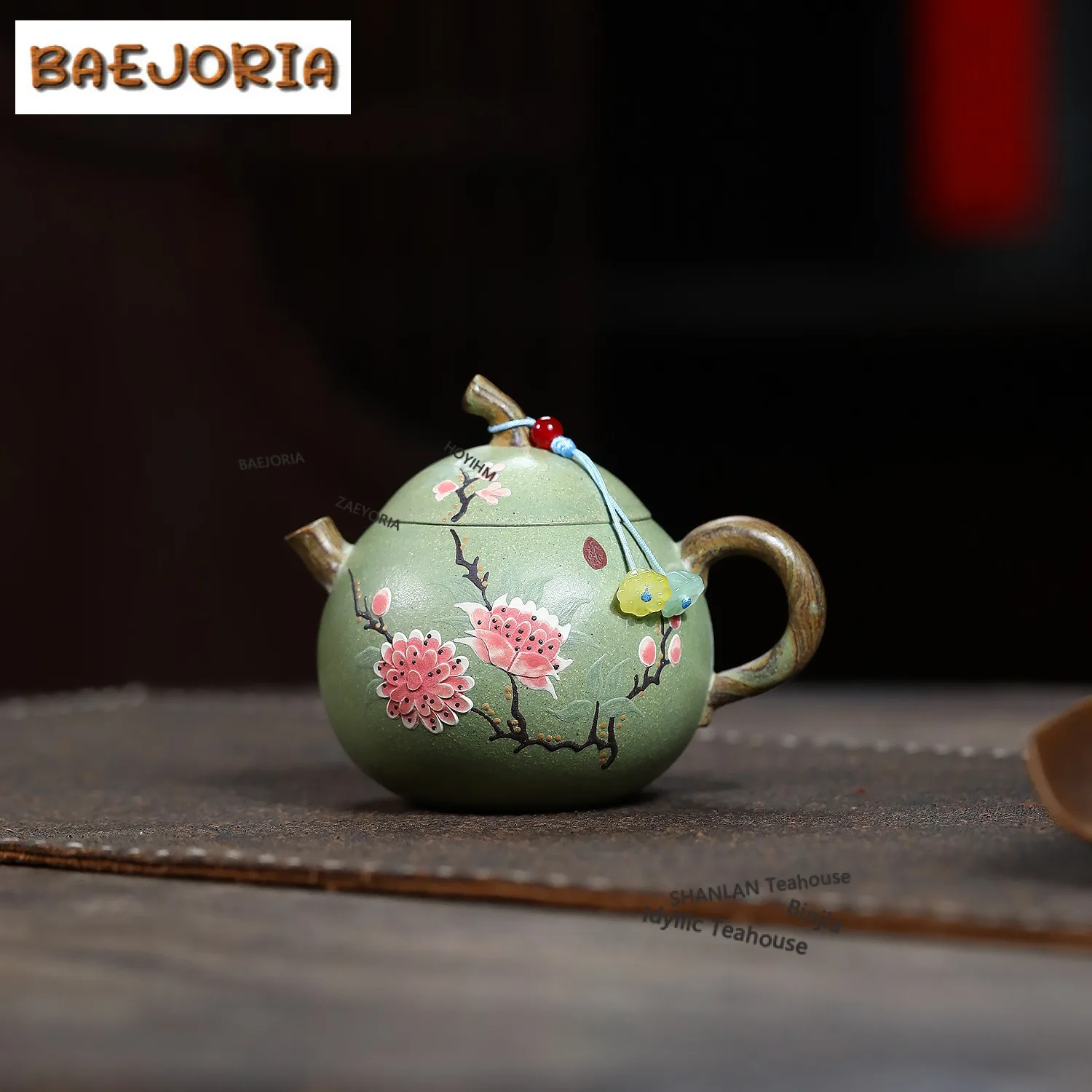 

Элегантный чайник из исинской глины (190 мл), ручной работы, в форме баклажана, из необработанной руды, зеленой глины, набор для чая Zisha, принадлежности для кафе, ремесленные изделия