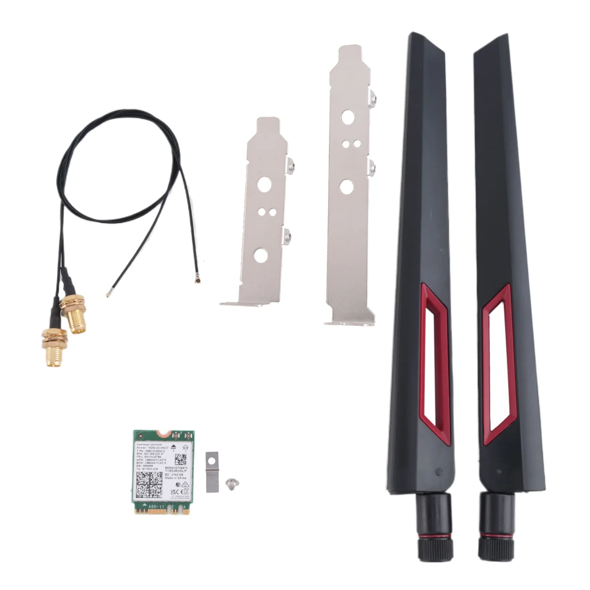 Беспроводная карта Wi-Fi 6E AX210, 2400 Мбит/с, Bluetooth 5,2, настольный комплект 802.11Ax, 2,4G/5Ghz/6Ghz AX210NGW, с антенной 10DBi