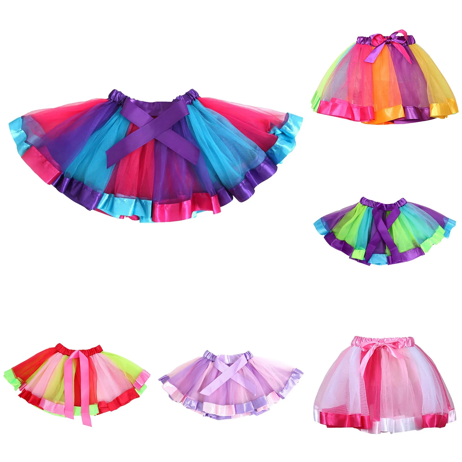 

Skirts for Toddlers Girls Girls Skirt Mesh Skirt Children Clothing Ballet Skirt TUTU Skirt Three Layer Girl Skirt with Leggings