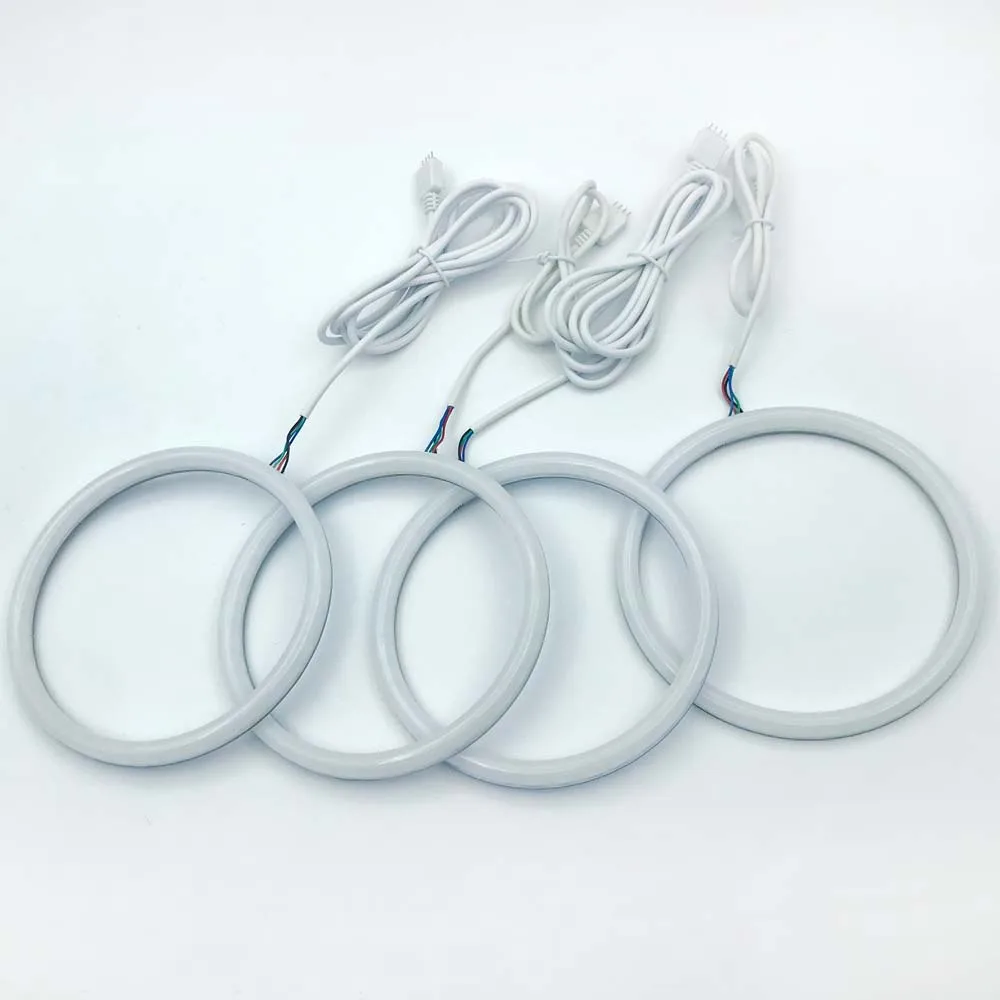 

4PCS E30 Car Headlight Decoration Light RGB Angel Eye Matte APP RF Wireless Remote Control FOR BMW E32 E34 5 7SERIES