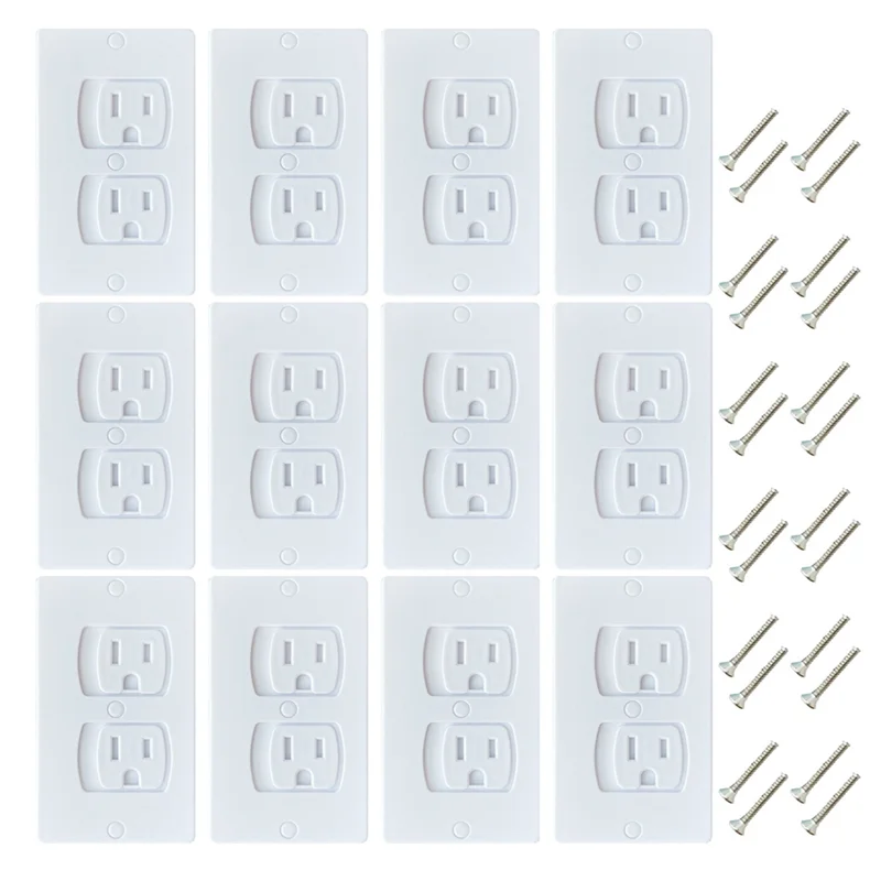 LNHF 24 حزمة من أغطية المخرج الكهربائي ذاتية الإغلاق للوحات مقبس الحائط الآمنة المقاومة للأطفال