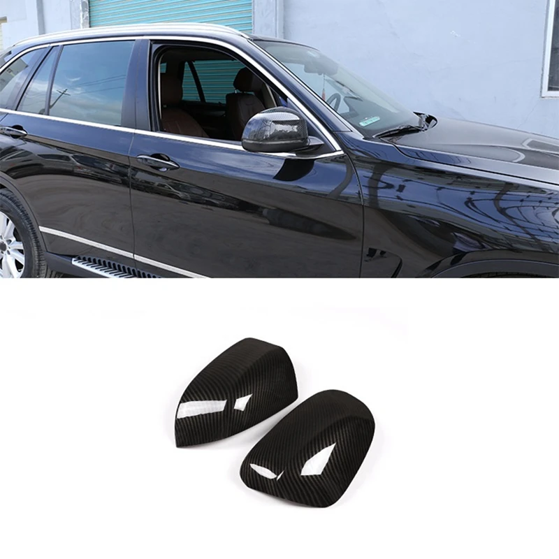 For BMW X5 F15 G05 2014-2022 Rearview Mirror Cap Cover Exterior Side Rearview Mirror Cap Trim Accessories - Carbon Fiber