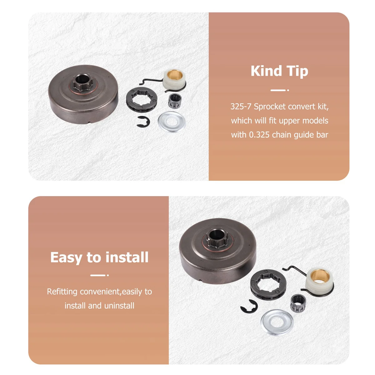 325-7 Kit bantalan sproket pelek Drum kopling untuk gergaji mesin Stihl MS180 018 017 MS170 MS250 MS230 MS210 MS180C