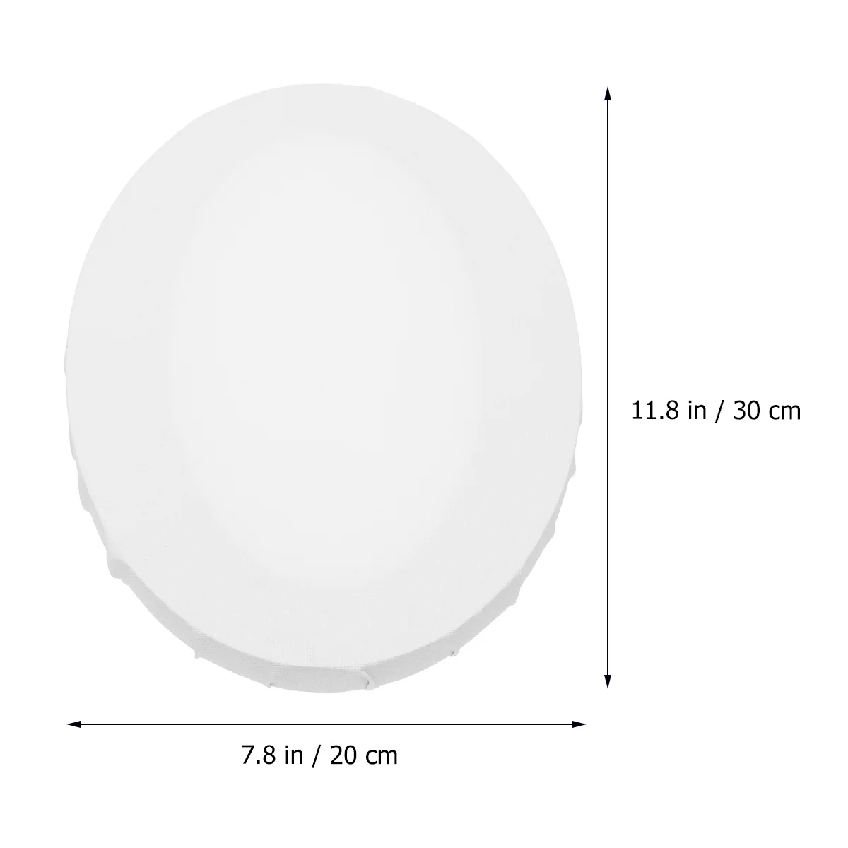 

2Pcs Oil Painting Boards Oval Irregular Decorative Drawing Panels 20x30cm White Creative Canvas for Student Artists