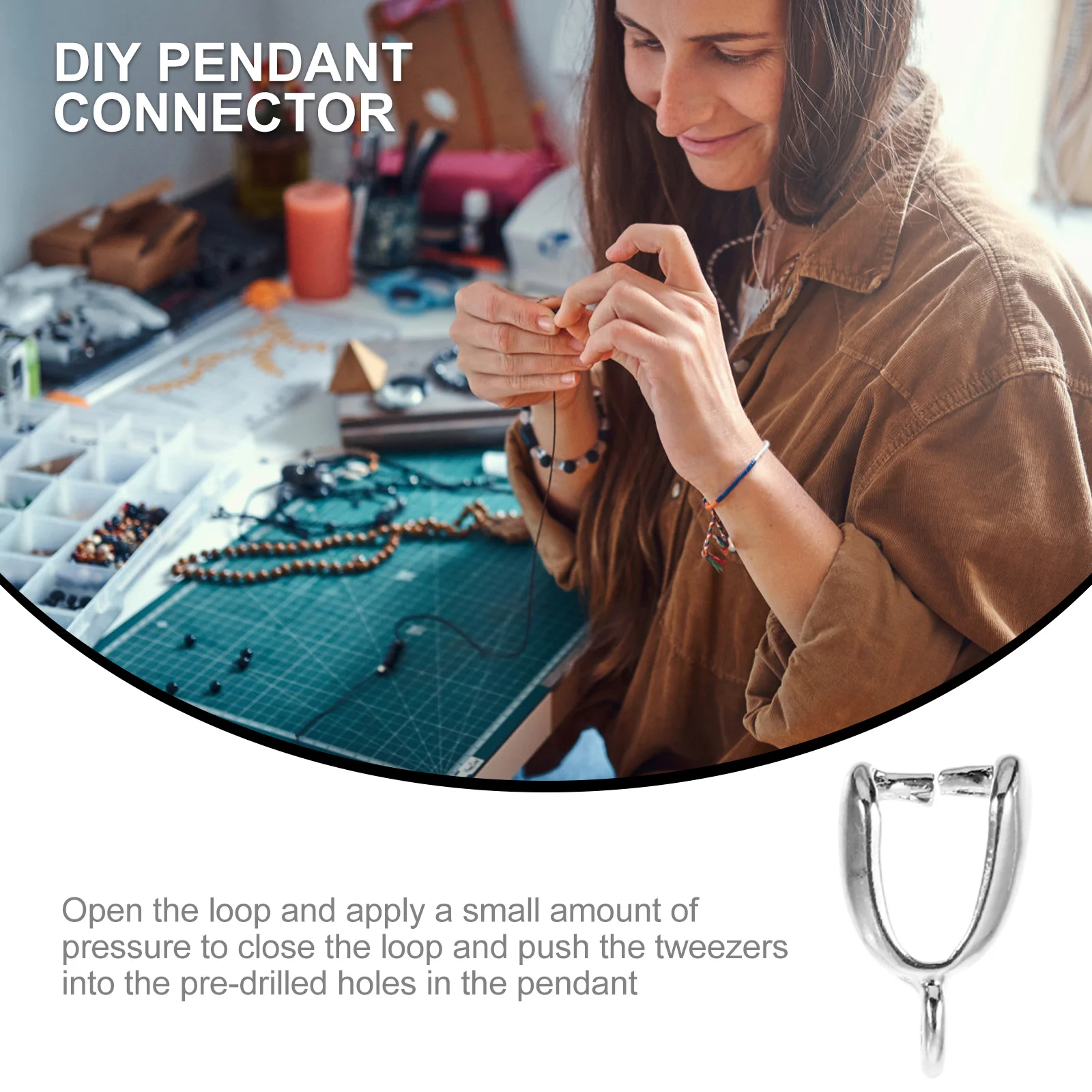 

40 шт. привлекательные металлические зажимы для изготовления ювелирных изделий DIY разъемы для подвесок зажимы для подвесок принадлежности для изготовления ювелирных изделий DIY зажим для сережек