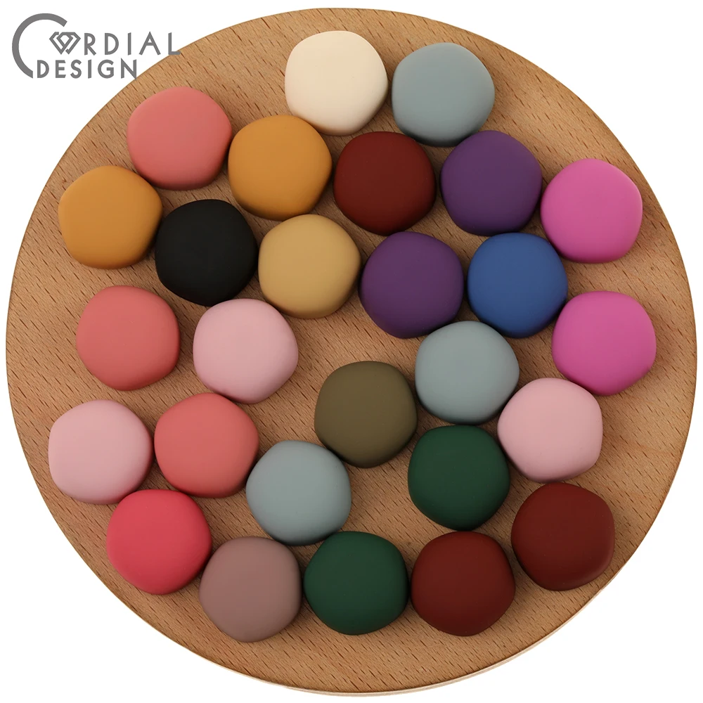 

Cordial Design 200pcs 15MM Jewelry Accessories/Matte Rubber Effect/DIY Beads Making/Jewelry Findings & Components/Hand Made