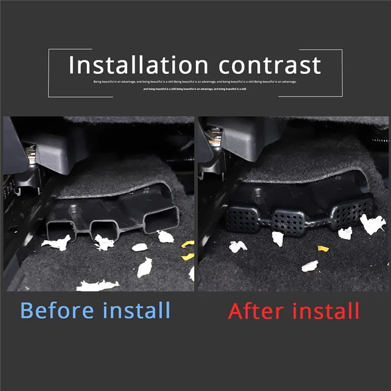غطاء تدفق الهواء تحت المقعد ، شبكة حماية من التندرا لتنفيس الهواء ، توينا ، غطاء منفذ هواء السيارة ، 2 روض