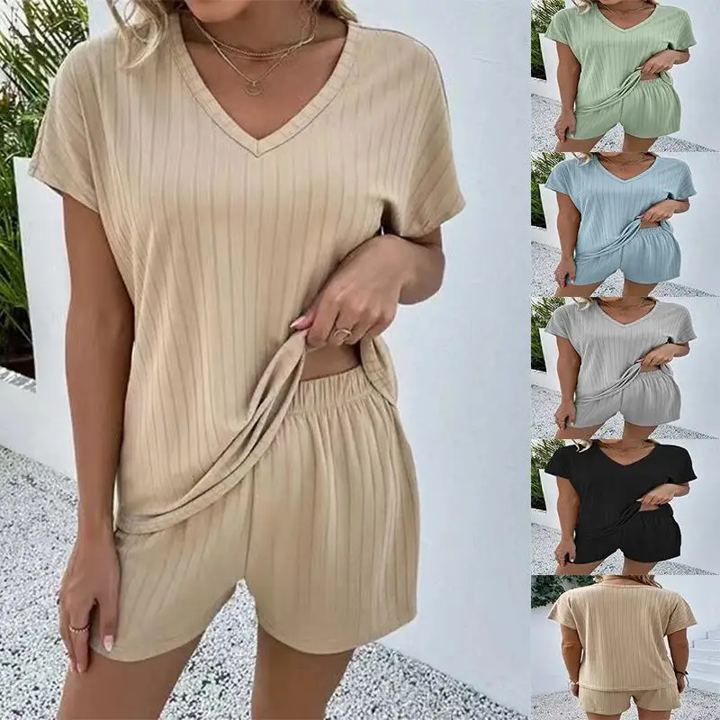 Conjunto de Dos Piezas de Ropa Casual Tejida para Mujer, Primavera Verano 2023, Moda Cómoda, Transpirable, Ropa Deportiva Informal