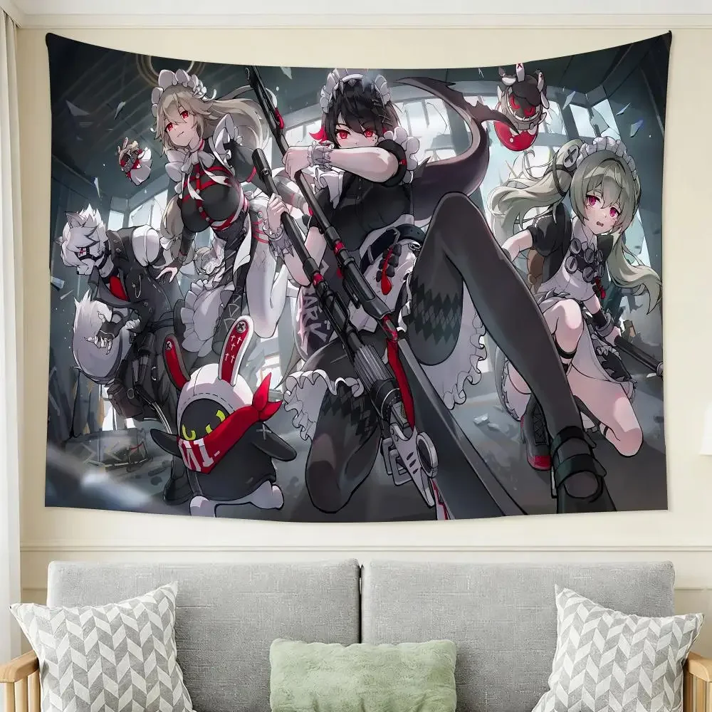 Z-Zenless Zone Zero Ellen Joe Tapestry Wall Hanging Tapestry Aesthetic Room Decor Banners for Bedroom Living Room Outdoor Party
