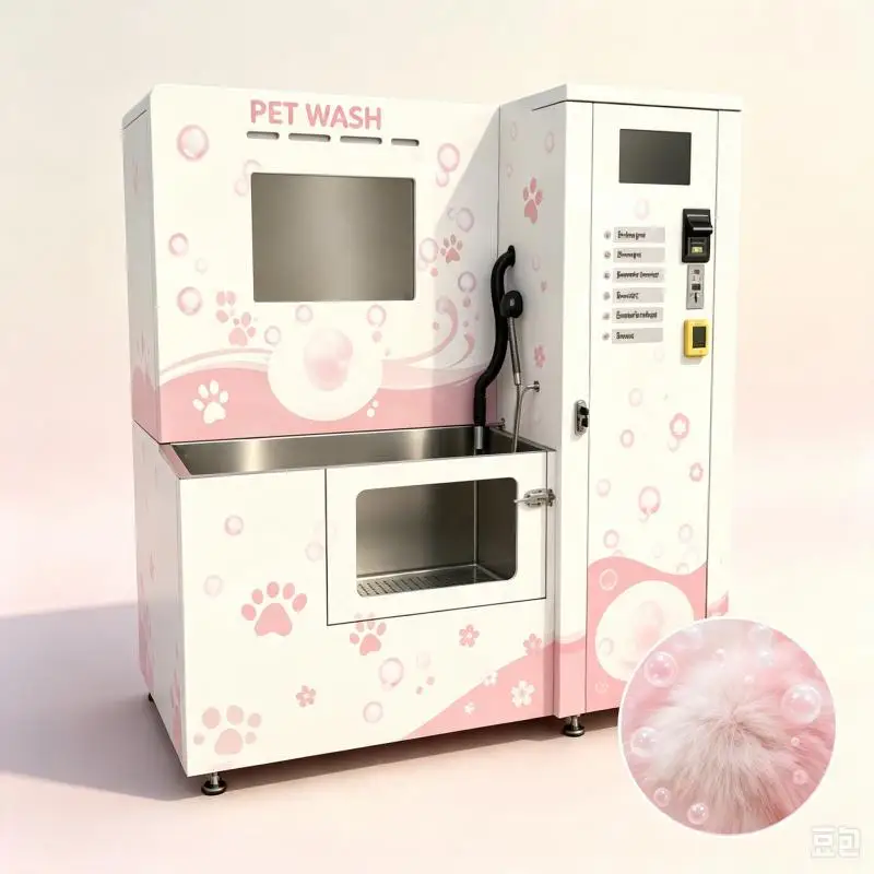 Intelligent Pet Wash Vending Machine Dog Bath System Automatic Grooming Equipment Digital Control Customized