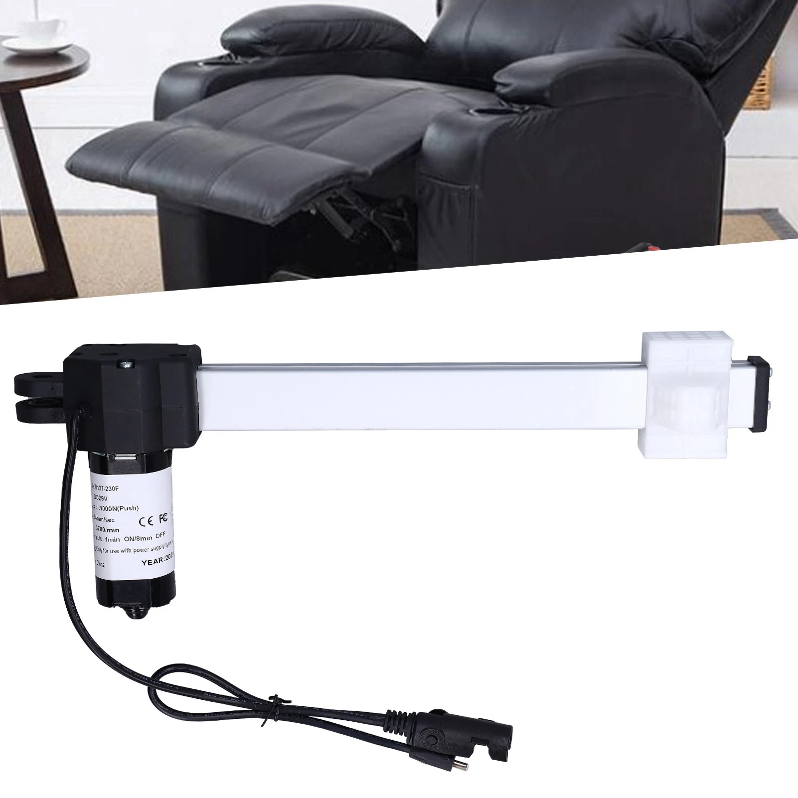 Electric Recliner Actuator 230mm/9in DC29V Sofa Lift Chairs Motor for Electric Bed Electric Sofa