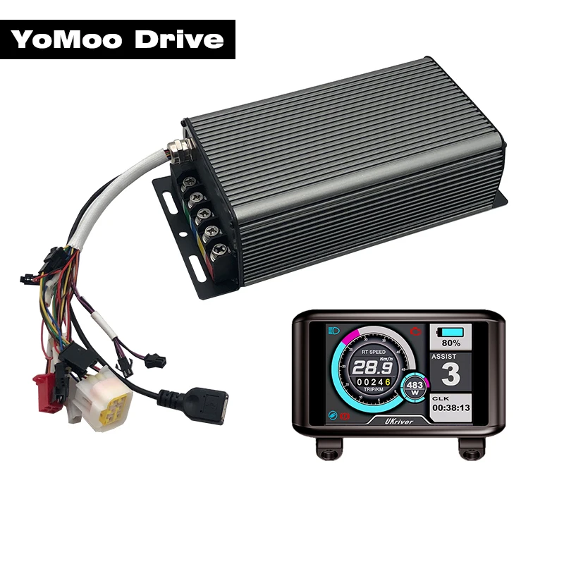 

1000W 1500W SVMC7260-APT V2 Sabvoton 48v-72v Brushless DC Controller with UKC1 Display For Electric Motorcycle