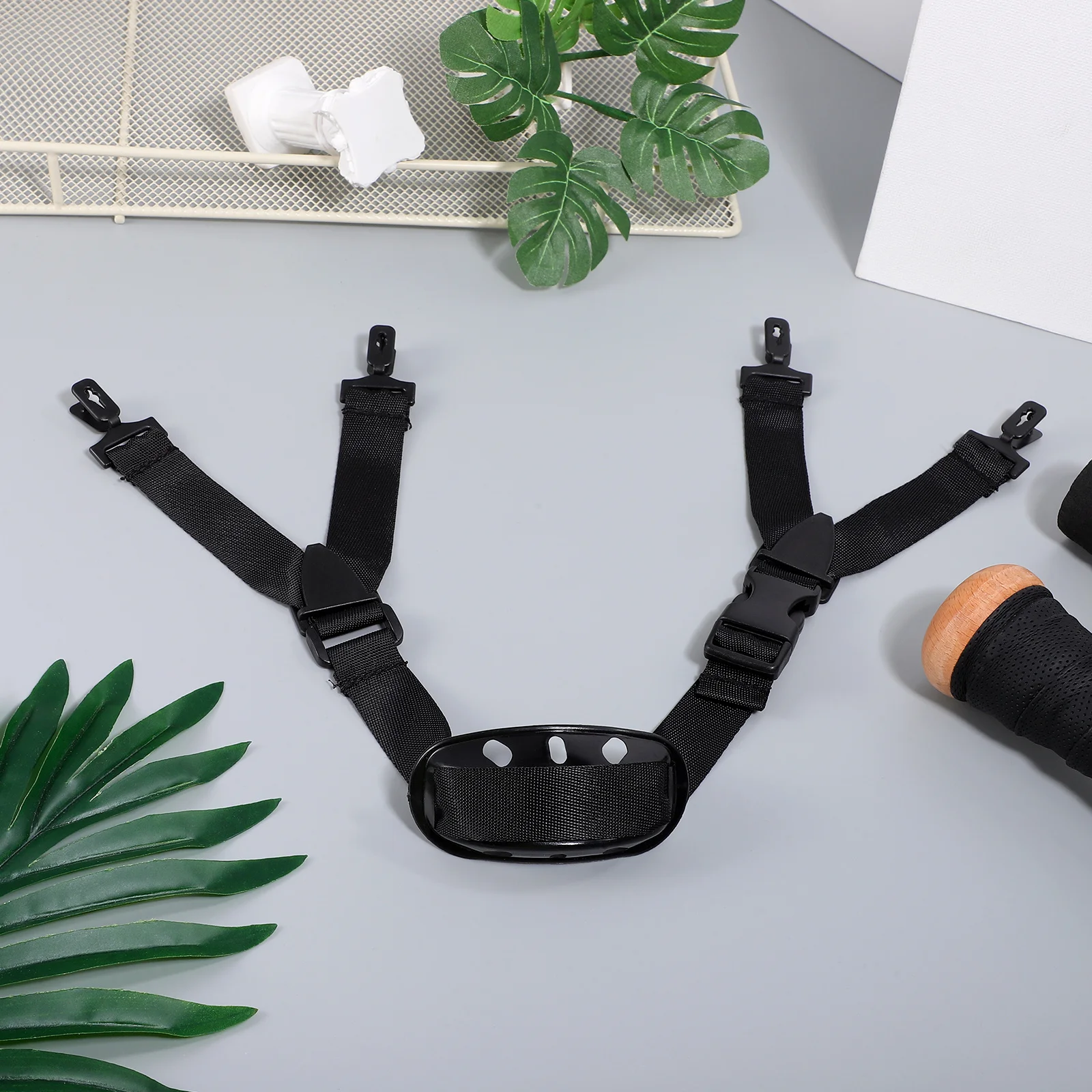 

6pcs Safety Chin Strap Adjustable Replacement For Hard Hat Construction Durable Polyester Easy Install Universal Fit
