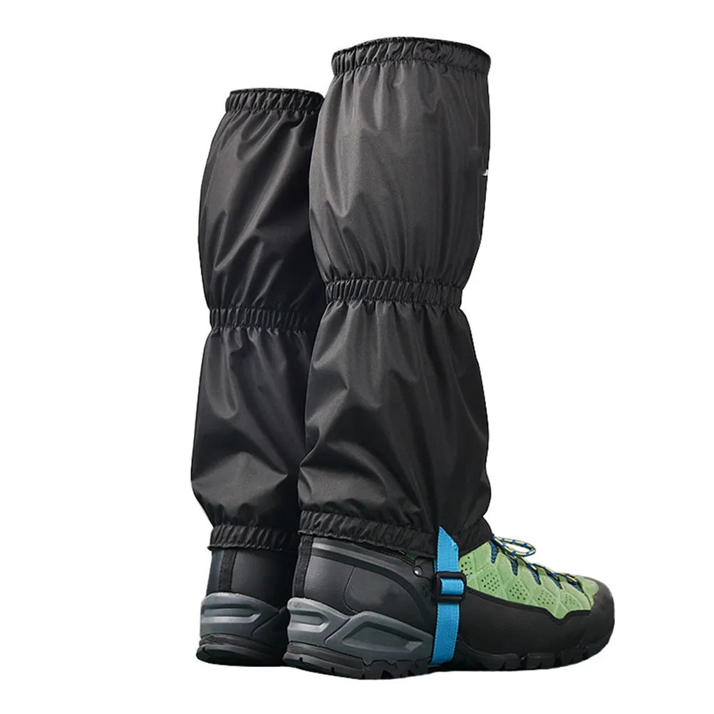 

2Pairs Waterproof Hiking Gaiters Windproof Outdoor Leg Cover Snow Gaiters for Adults Lightweight Adjustable Skiing Boot Covers