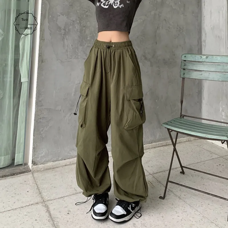 

Loose Wide Leg Workwear Pants Men's American Retro Hip Hop Spring Faion Trousers Youthful Energy Long Pants Antimicrobial