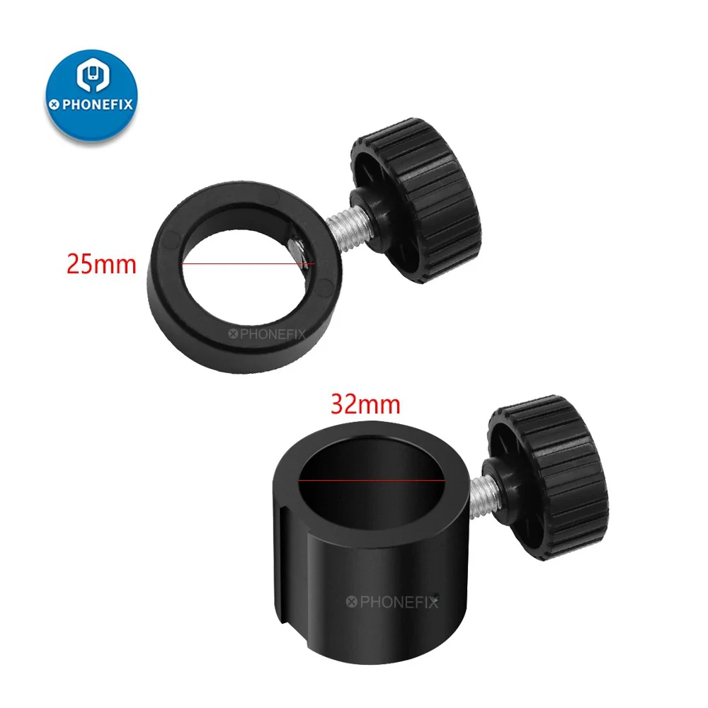 32mm 25mm Industry Stereo Microscope Limit Fix Position Ring Holder Metal Pillar Bar Adapter with Screw Microscope Accessories