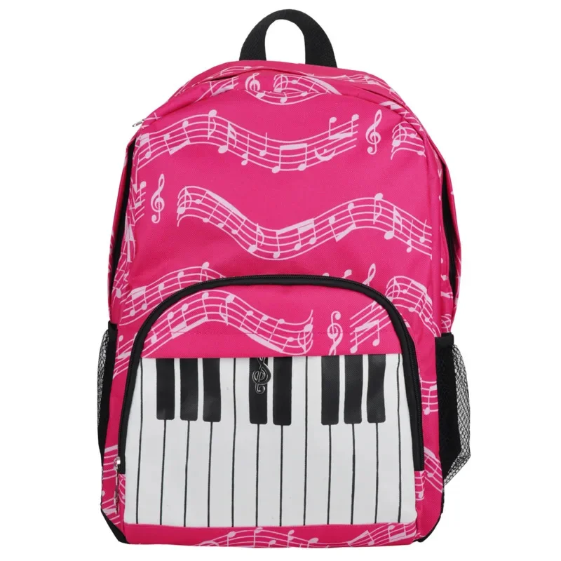 

Music PUNK Backpacks Waterproof Oxford Cloth Note School Funny Bag Artistic Rucksack Casual High Capacity Shoulder Travel Bag