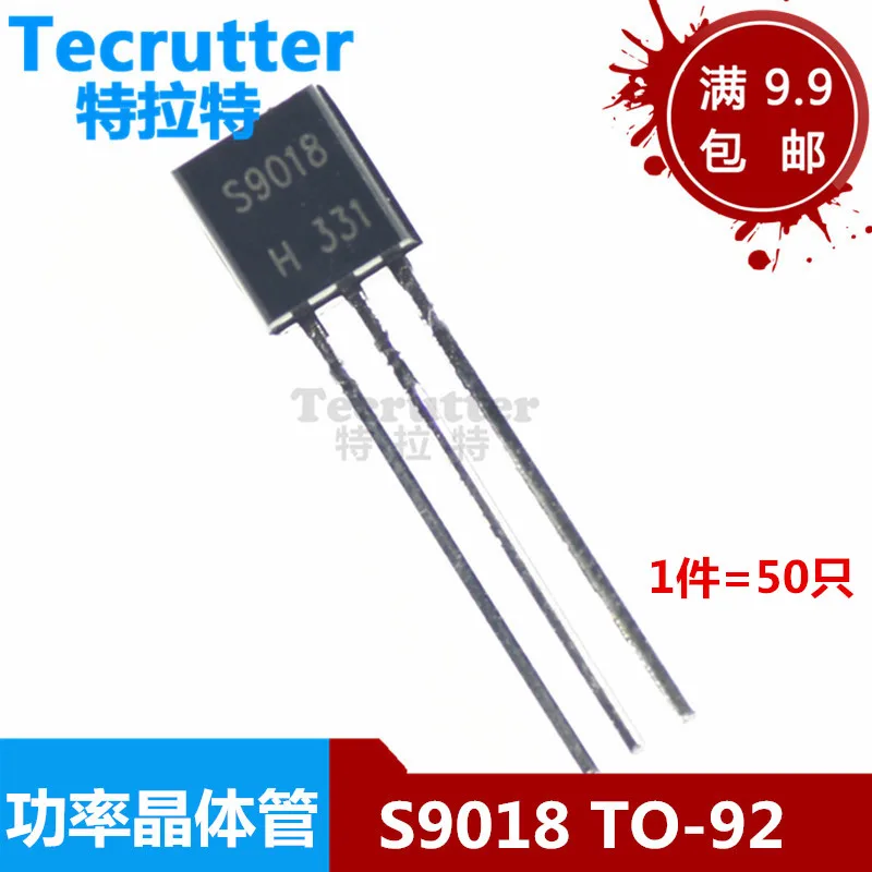 100PCS/Lot Original New S9018 9018 Triode Transistor TO-92