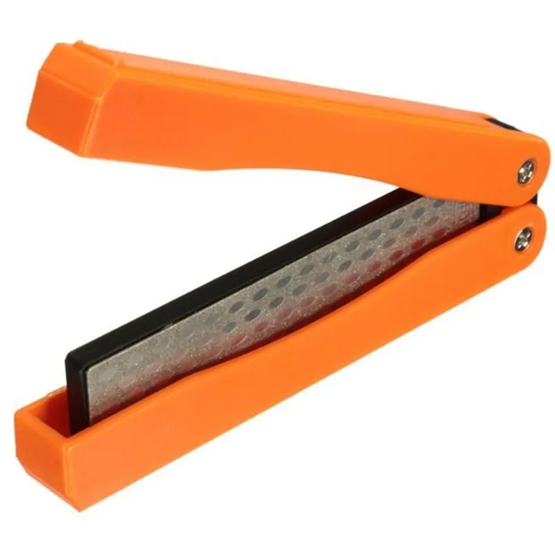 

Double Sided Folded Pocket Sharpener Diamond Knife Coarse Diamond Sharpening Stone 400 Grit Foldable Knife Sharpener Gritstone