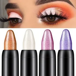 15 Color Highlighter Eyeshadow Pencil Waterproof Glitter Matte Nude Eye Shadow Makeup Pigment Cosmetics White Eyeliner Pen