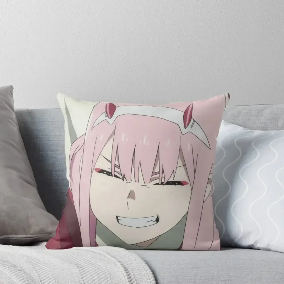 

Zero Two Smile Throw Pillow Decorative Cushions For Living Room Cushion Cover Luxury Couch Cushions autumn pillowcase pillow