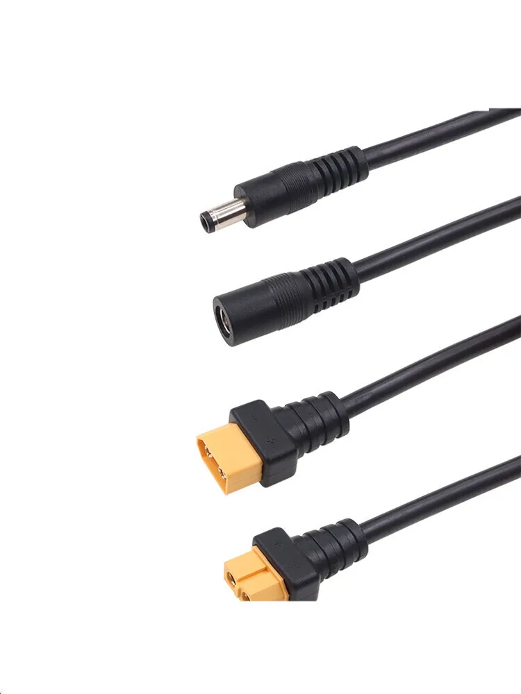 XT60 Male Female Connector To DC5525 5521 Power Cable 5.5x2.5mm 5.5*2.1 Adaptor For TS100 Soldering Iron Conversion Cable