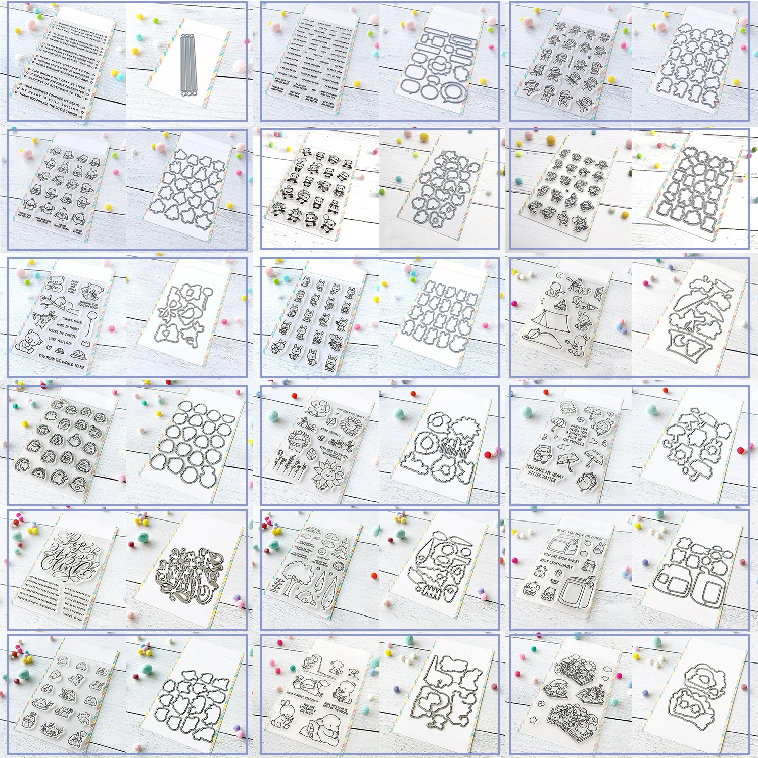 Comic Sayings Clear Stamps and Cutting Dies Little Hero Rubber Stamps For DIY Scrapbooking Decoration Paper Craft Album Card Mak