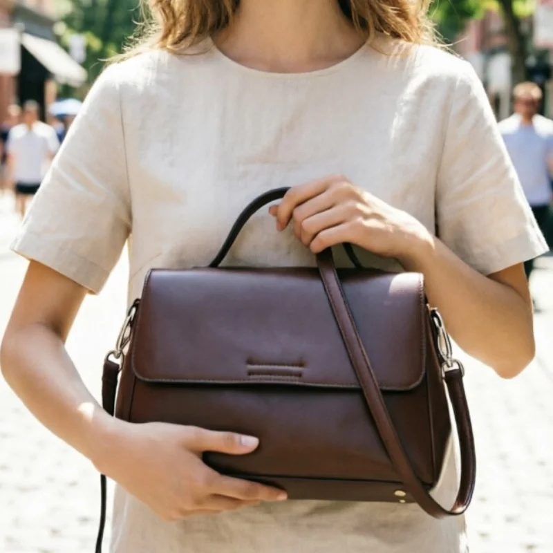Hottest Top Handcraft New Real Leather Bag COW SKIN Colors Genuine Leather Handbag Shoulder Bags Women Fashion Purses#SC1707