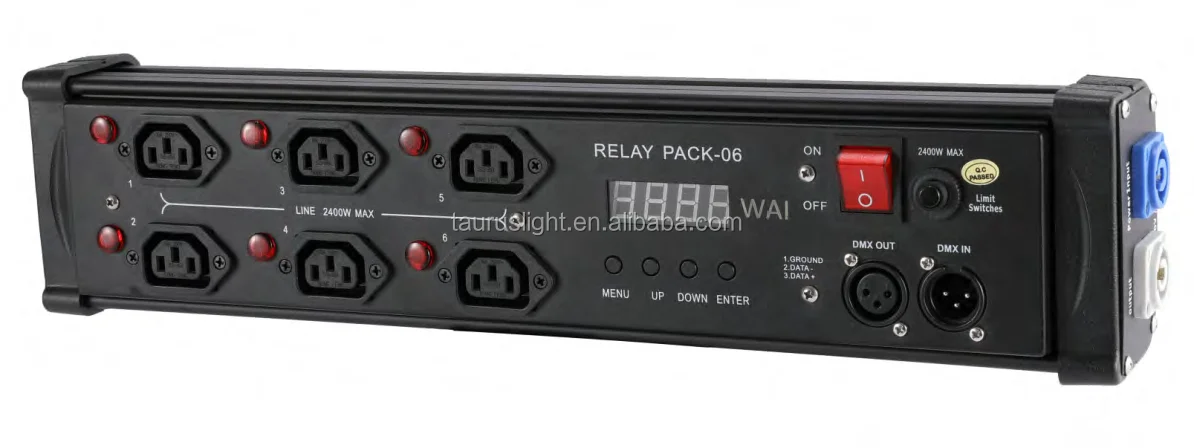 DMX Switch Pack 6 Controllable Channel with LED Indicator Per Channels