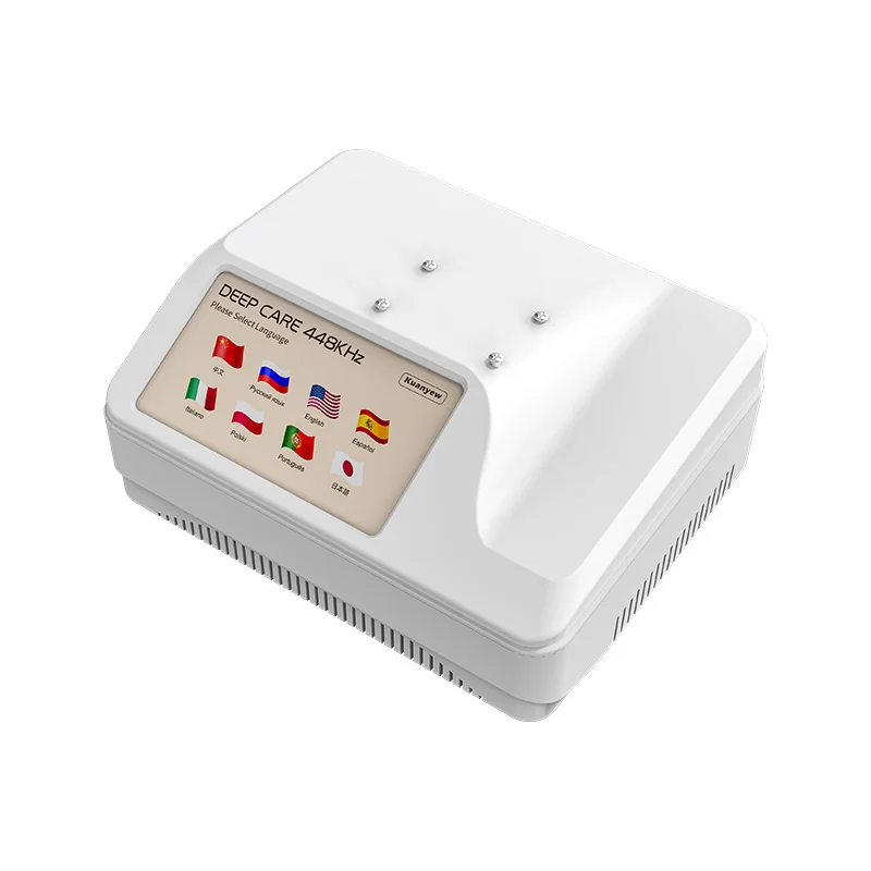 2025 INDIBA فقدان الوزن Tecartherapy يخترق 12 سنتيمتر تحت 448 كيلو هرتز آلة Tecar الجلد نظام الرعاية الصحية العميقة آلة RET CET