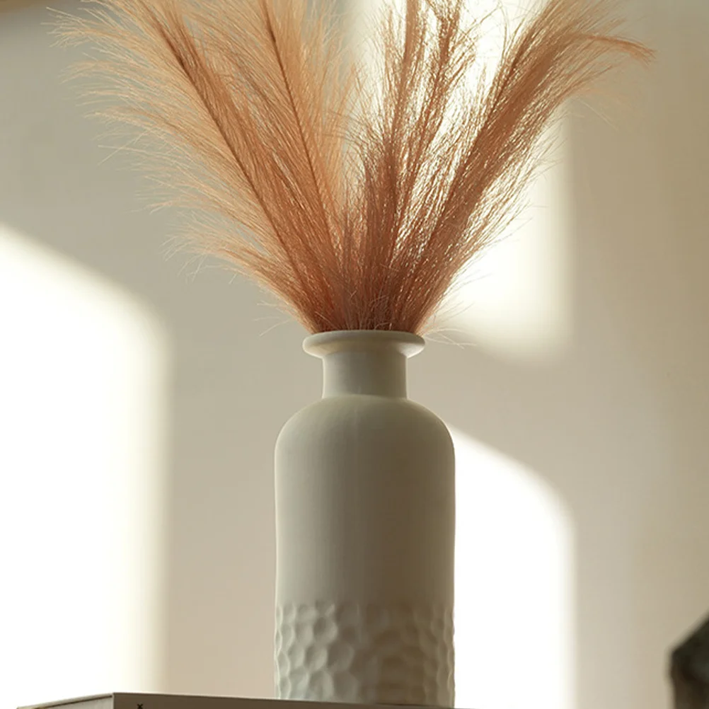 

White Ceramic Vase Nordic Style Modern Minimalist Flower Arrangement Dried Flower Display Decorative Vase for Home Office Living