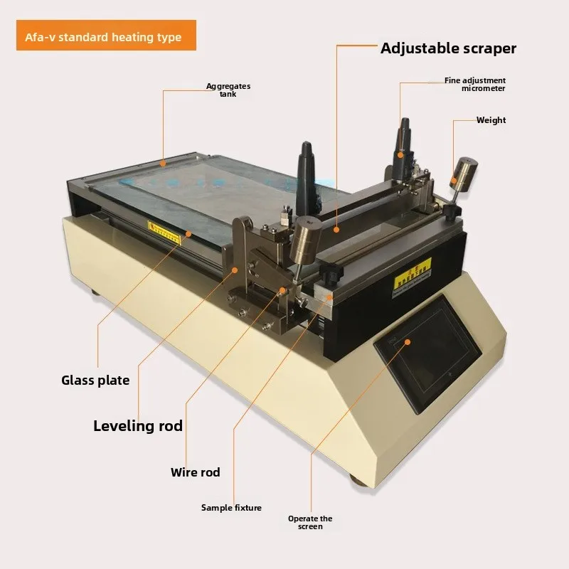 Adjustable automatic coating machine, scraper wire rod type vacuum heating coating machine