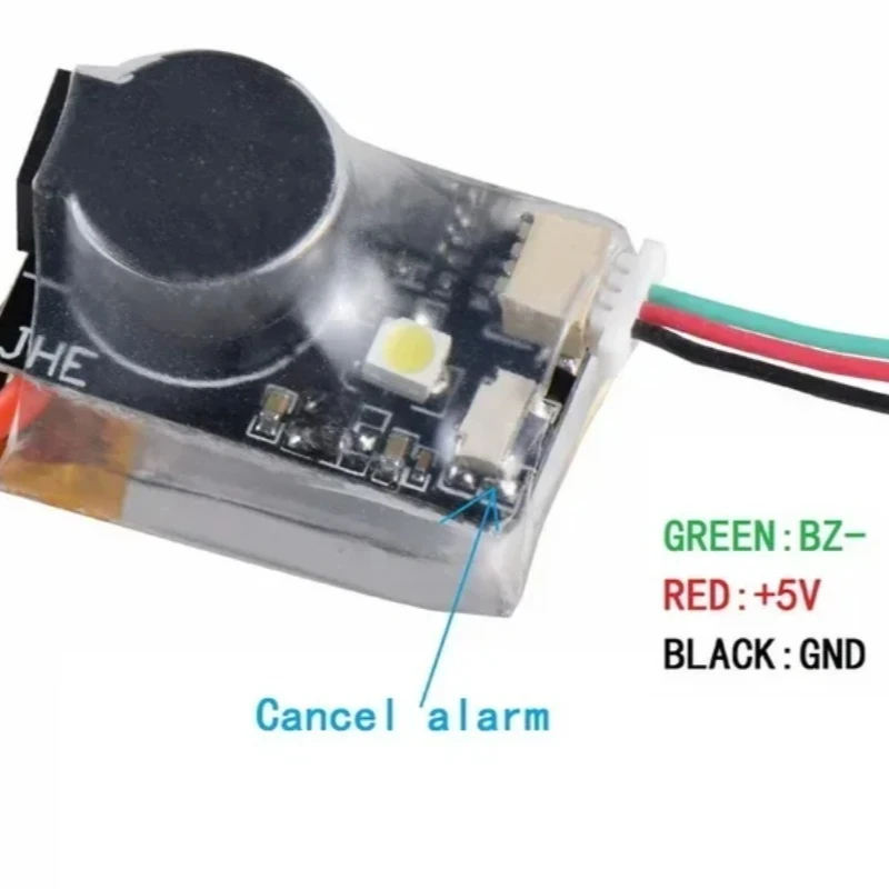 JHEMCU JHE42B/ JHE42B_S Finder 5V Luide Zoemer Tracker LED Zoemer Alarm Super 110dB W voor FPV Drone