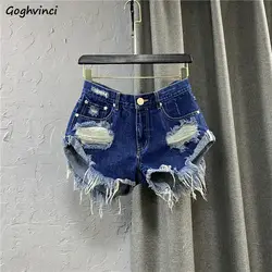 DistMurcia-Short en denim sexy pour femmes, style coréen, vêtements à jambes larges pour filles, taille haute, chic, nouveau, vintage, Y2K, été
