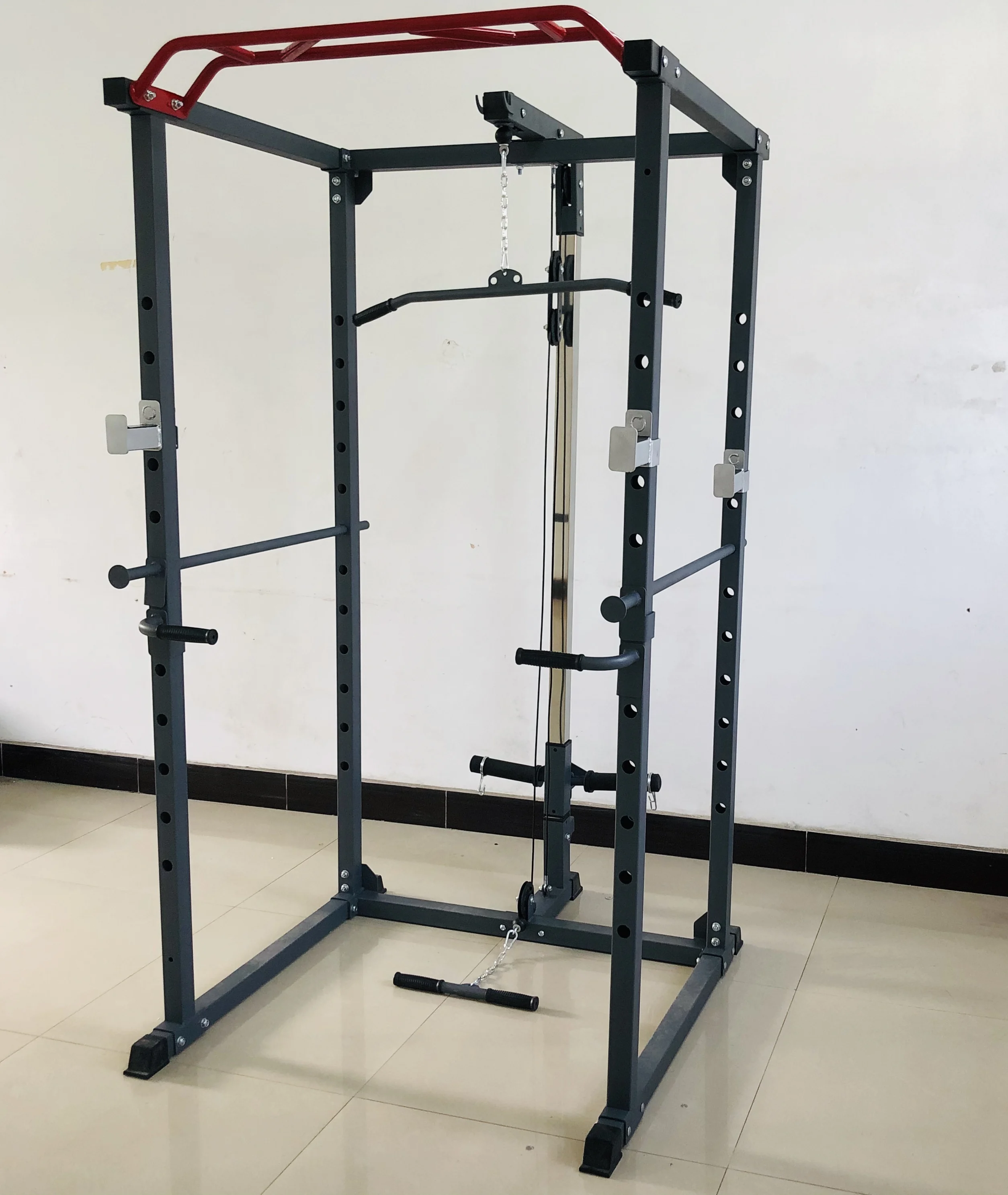 Factory Bulk Multi Functional Squat Rack Combo Smith Cable Crossover Power Rack Pully Gym Equipment Home Gym Functional Trainer