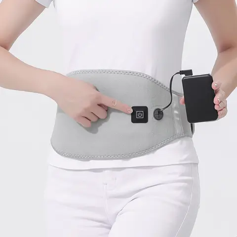 USB Electric Heating Warmer Hot Waist Lumbar Back Pad Belt Protector Brace Band Support Massager Anti Pain Relief Therapy Tool