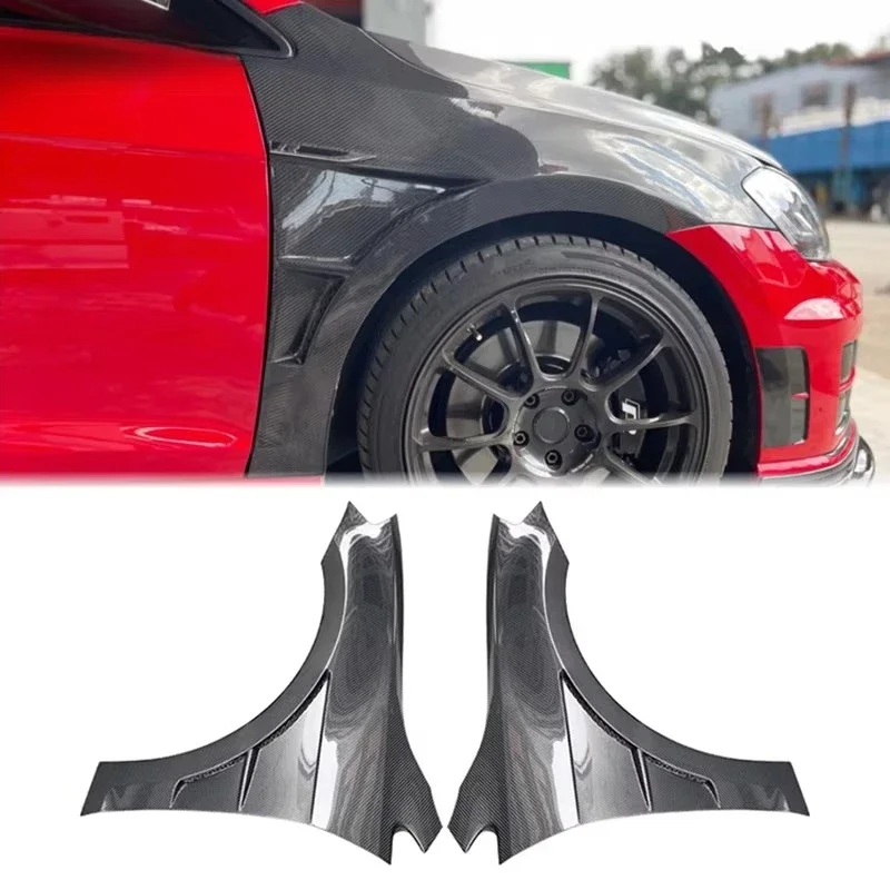 For  Golf 7 Mk7 Mk7.5 Carbon Fiber Fender for Golf 7 7.5 Gti Car Side Bumper Fender