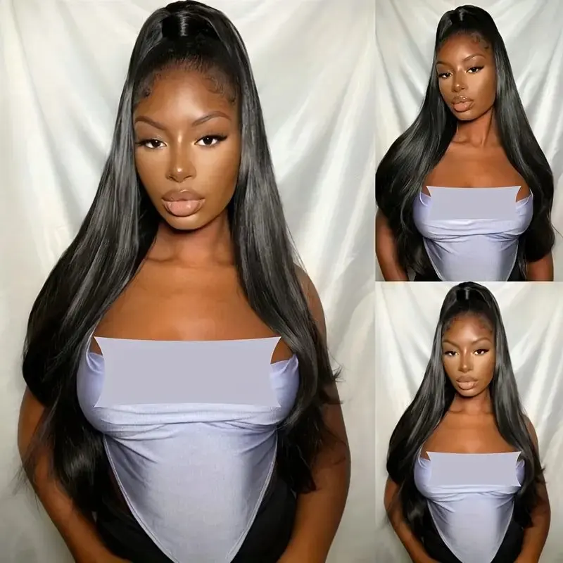 Rosabeauty 40 Inch 13x6 Straight Lace Front Wig Human Hair 13X4 Frontal 5X5 Glueless Ready to Wear Wigs 250% For Women