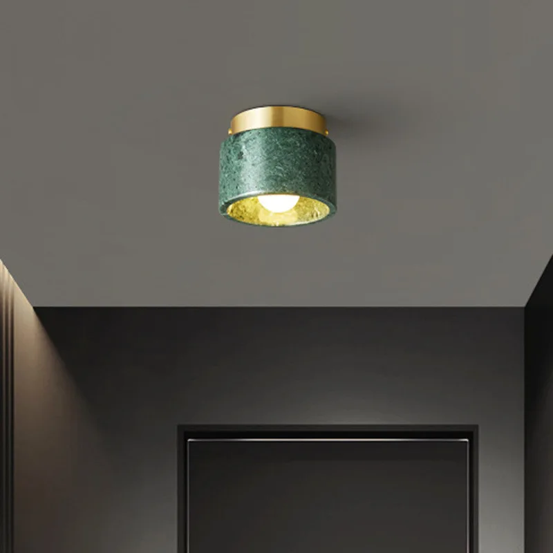 Simple Marble LED Ceiling Light Nordic Cross border Hot Selling Living Room Ceiling Lamp Entrances Corridor Balcony led Lighting