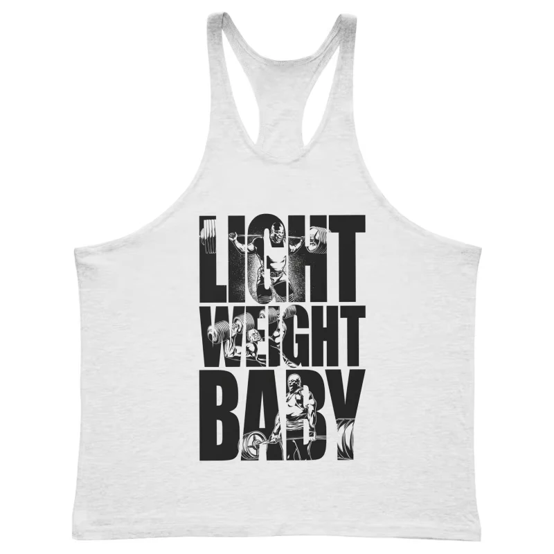 2027 Summer Tank Tops 100％ Cotton Breathable I-shaped Vest Muscle Man Print Bodybuilding Sportswear Outdoor Fitness Clothing