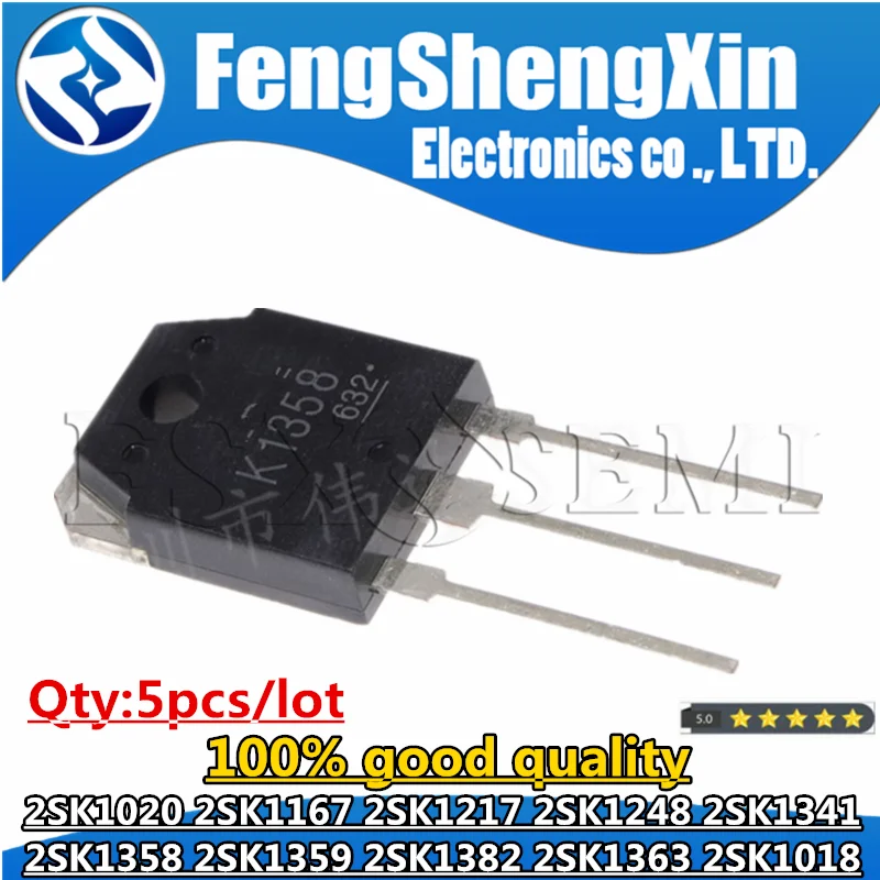 5pcs 2SK1018 2SK1020 2SK1167 2SK1217 2SK1248 2SK1341 2SK1358 2SK1359 2SK1363 2SK1382 TO3P K1167  K1248 K1341 K1358 K1359 K1363