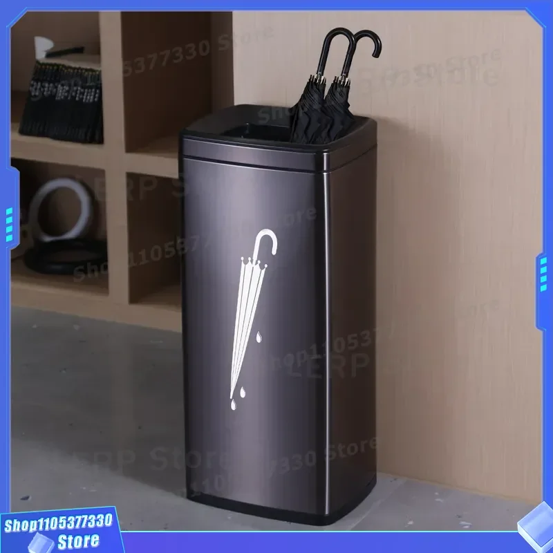 Stainless Steel Umbrella Stand for Hotel Lobby Bank Entrance Commercial Doorway Wet Umbrella Storage Rack Heavy Duty Metal