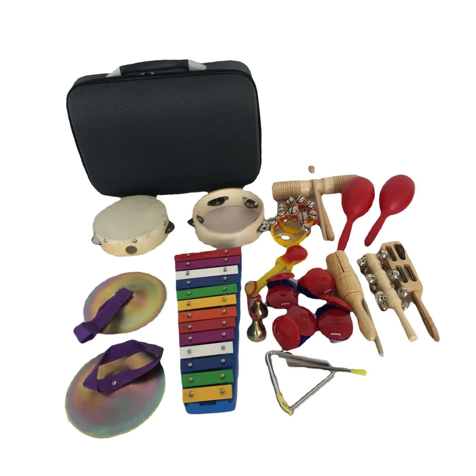 17x Kids Musical Instruments Set Musical Toys Set with Storage Bag Educational Percussion Instruments for Children Boy Girls