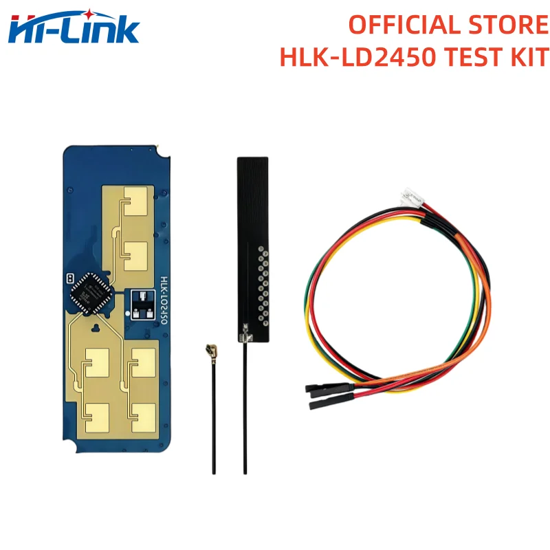 HLK-LD2450 test kit 24Ghz MM Wave Human Motion Tracking Radar Sensor Module LD2450 Sensing Distance 8M Smart Home DC5V Hi-Link